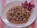 Una ricetta natalizia light: il risotto al radicchio trevigiano.