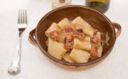 Ricetta Mezze Maniche (o paccheri) con polpo e cipolle