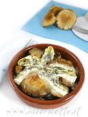 Ricetta Sformatino di melanzane, funghi pioppini e Tuma dla Paja
