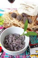 Ricetta Gnocchi di patate viola (vitelotte) burro Occelli e salvia