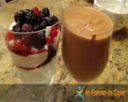 Mousse cioccolato e mousse frutti rossi