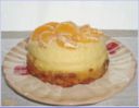 Flan di panettone al mandarino
