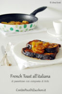 French Toast all’italiana di Panettone Loison e composta di fichi