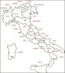 Scova l’intruso | La mappa di Bibenda ha un capoluogo di regione in più