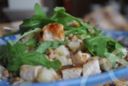 insalata di farro, rucola, pollo e scamorza : veloce e fresca!