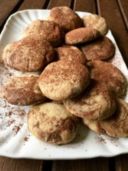 Biscotti variegati alle castagne e cacao