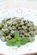 Fave con la menta, j’adore!