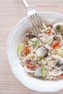 Insalata di sorgo bianco alle vongole