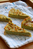 Ricotta & pesto quiche