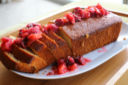 Blood orange olive oil loaf cake