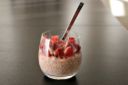 Blood orange chia seed pudding