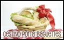 Cestino di pane porta baguette per picnic
