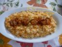 Risotto con la zucca e la salsiccia