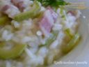 Risotto zucchina e pancetta