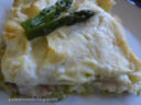 Lasagna con crema di asparagi