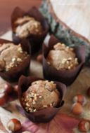 Muffins vegani alla banana, cioccolato e nocciole per il Circolo del cibo Altromercato