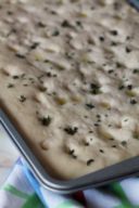 Focaccia al timo con esubero di Pasta Madre