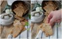 Crackers integrali con pasta madre, erbe di provenza e semi di lino