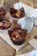 Muffins integrali al miele e lamponi