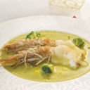 Vellutata di zuppa di crostacei