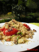 Taboulè di cous cous e verdure grigliate