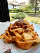 Pappardelle all’uovo con Ragù di Manzo e Porcini