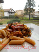 Pasta con Verza Rossa Veronese e Pancetta Croccante