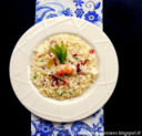 Risotto con scampi e bocolo (bocciolo)