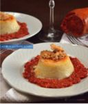 Tortini al pecorino del Poro su salsa alla 'nduja