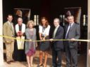 Taglio del nastro per l’inaugurazione della nuova cantina