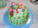 Torta di Peppa Pig in pasta di zucchero