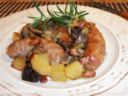 Salsicce con Funghi e Patate