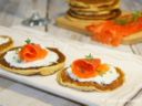 Blinis integrali con Trota Affumicata