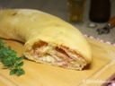 Pizza arrotolata al Prosciutto