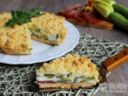 Sbriciolata salata con Zucchine e Speck