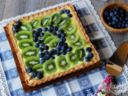 Crostata di kiwi e mirtilli