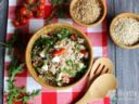 Insalata fredda di orzo, farro e grano