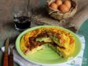 Frittata con fave e pancetta