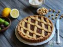 Crostata di nocciole con confettura di fichi