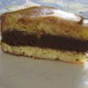 Torta con cuore di mousse al cioccolato