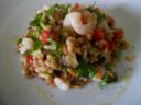 Insalata di farro e gamberi rosa
