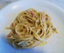 Vermicelli alla crema di carciofi e speck
