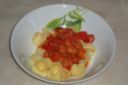 Lumaconi con salsiccia di vitello e pomodorini