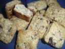 Biscotti integrali con gocce di cioccolato fondente