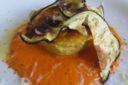 Piccoli flan di petto di pollo