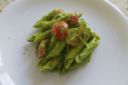 Penne fredde con pesto di rucola e nocciole