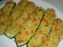 Zucchine ripiene con riso e carote