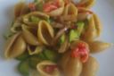 Conchiglie integrali con zucchine e curry