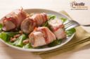 Involtini di lonza con pancetta, pere e noci