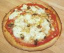 Pizza al farro e Occelli alle foglie di castagno